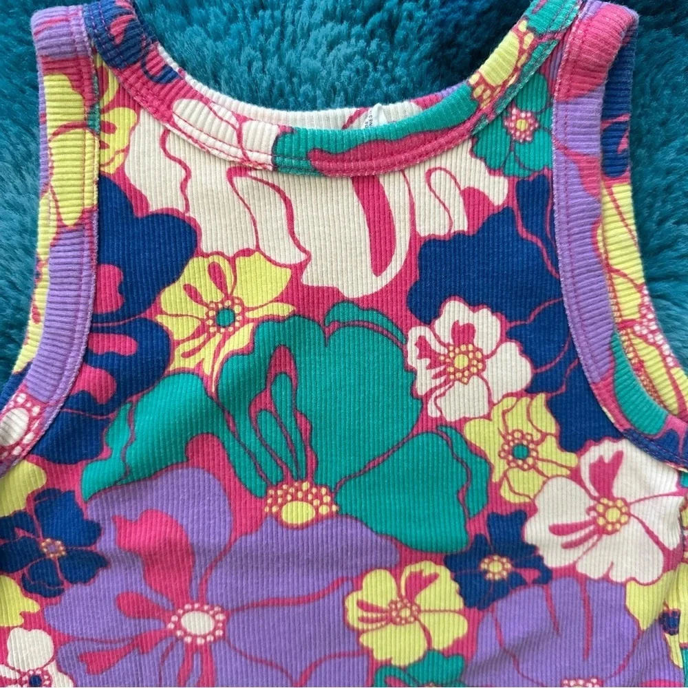 GAP Colorful Floral Tank Top Size S Girls